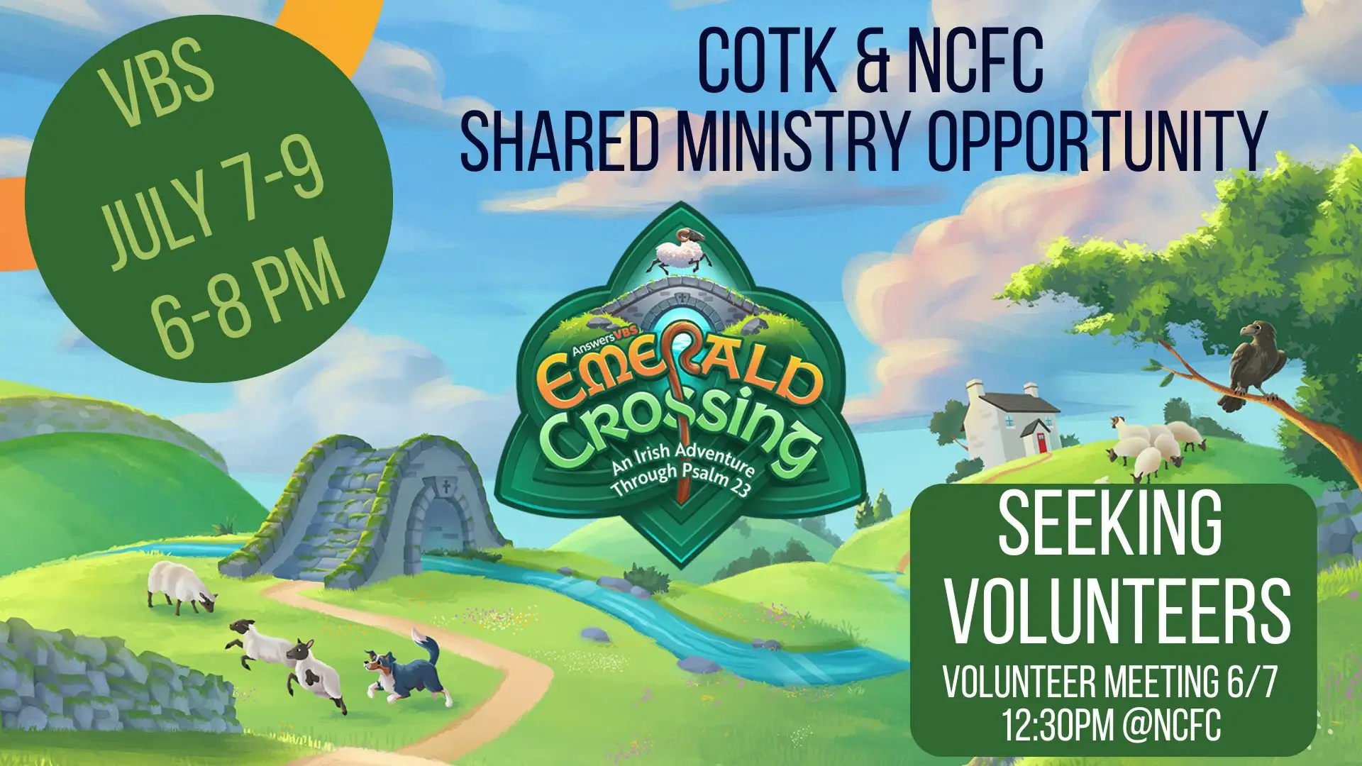 VBS Volunteers Needed! VBS Volunteers Needed!